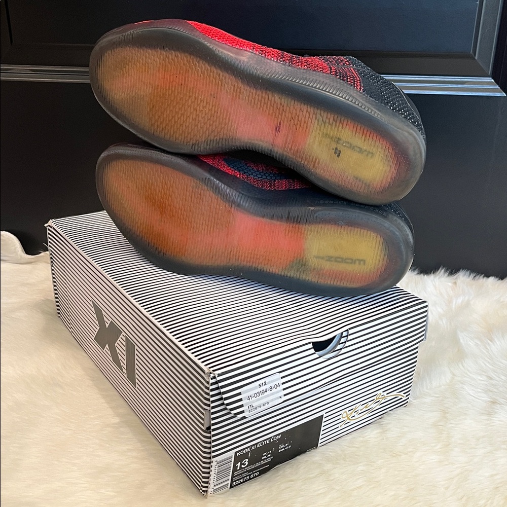 Nike Kobe XI Elite Low – University Red/Black – Size 13 – 822675-670 - Picture 7 of 10